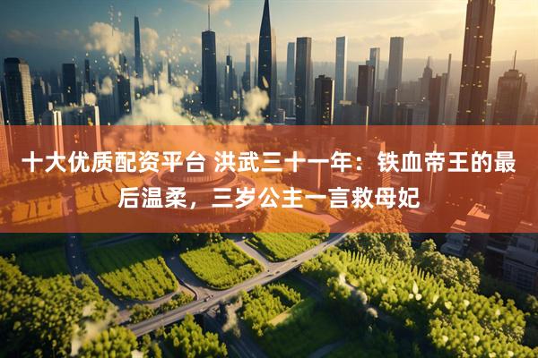 十大优质配资平台 洪武三十一年：铁血帝王的最后温柔，三岁公主一言救母妃